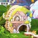【實體店面現貨】倉鼠蘑菇躲避屋 創意躲避屋 四季通用 木質多功能造景窩 倉鼠拱橋小房子 蘑菇屋 童話屋 造景-規格圖6