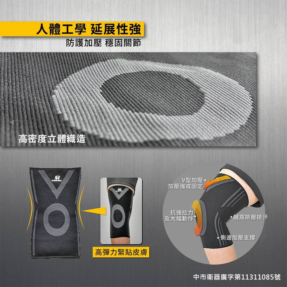 【實體店面現貨】醫療級護膝 護膝套 專業護膝 護膝蓋 運動護膝 貼合 輕薄 透氣 高彈性 單支 WSP-X004-細節圖3