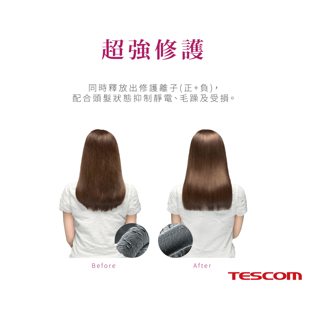 【實體店面 公司現貨】TESCOM TID2200 防靜電 負離子 大風量 吹風機 負離子吹風機 原廠保固-細節圖7