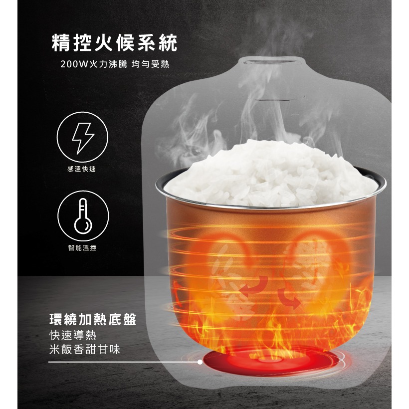 【實體店面公司貨 附發票】東元 2人份多功能微電腦電子鍋 煮飯鍋 小家庭 外宿露營 電鍋 電子鍋 XYFYC0277-細節圖4