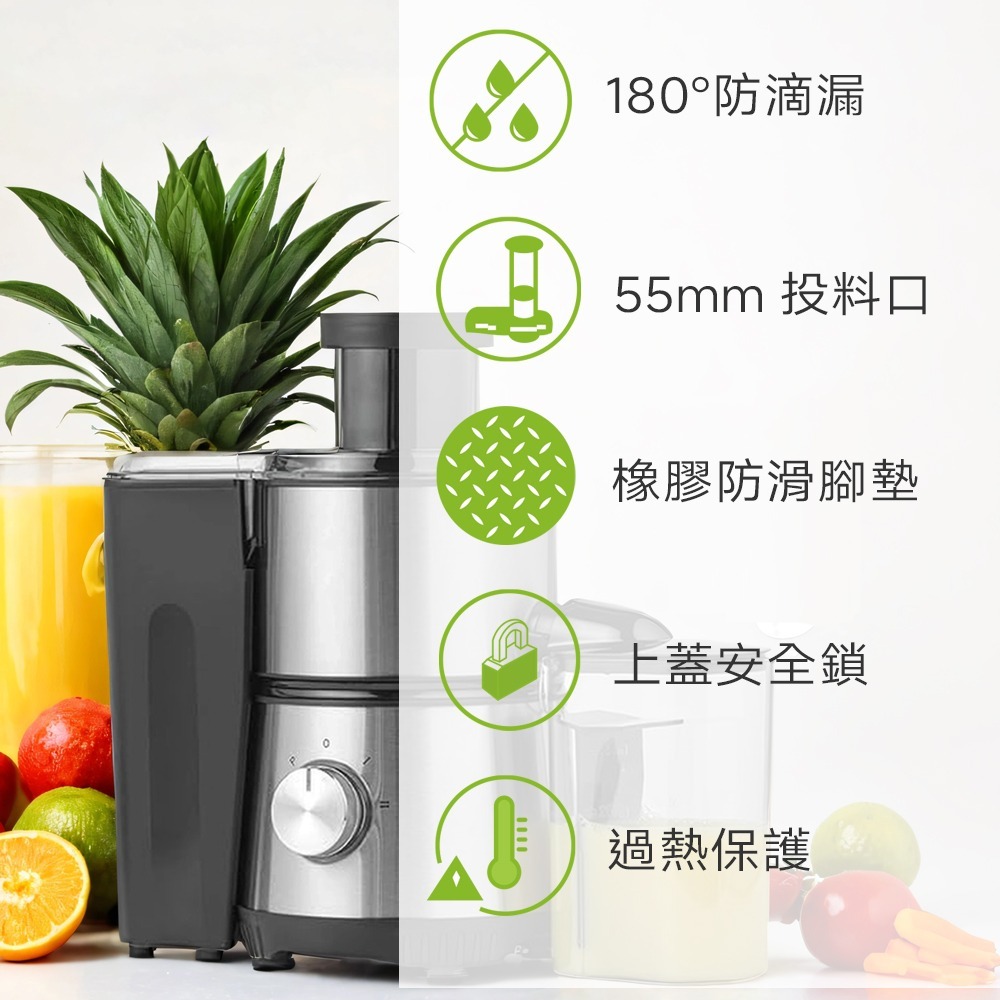 【實體店面公司貨】鳳梨牌 E世代健康榨汁機 果汁機 打汁機 榨汁 打果汁 蔬果汁 EX-101SS EX-001-細節圖10