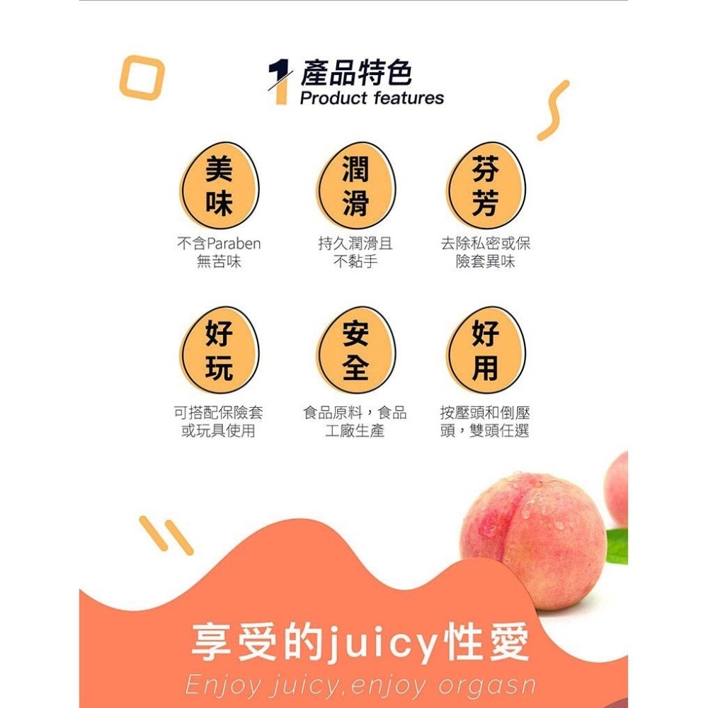 【實體店面現貨 附發票】PLAY&JOY口交潤滑液 口交液 潤滑液 草莓 水蜜桃 30ml-細節圖3