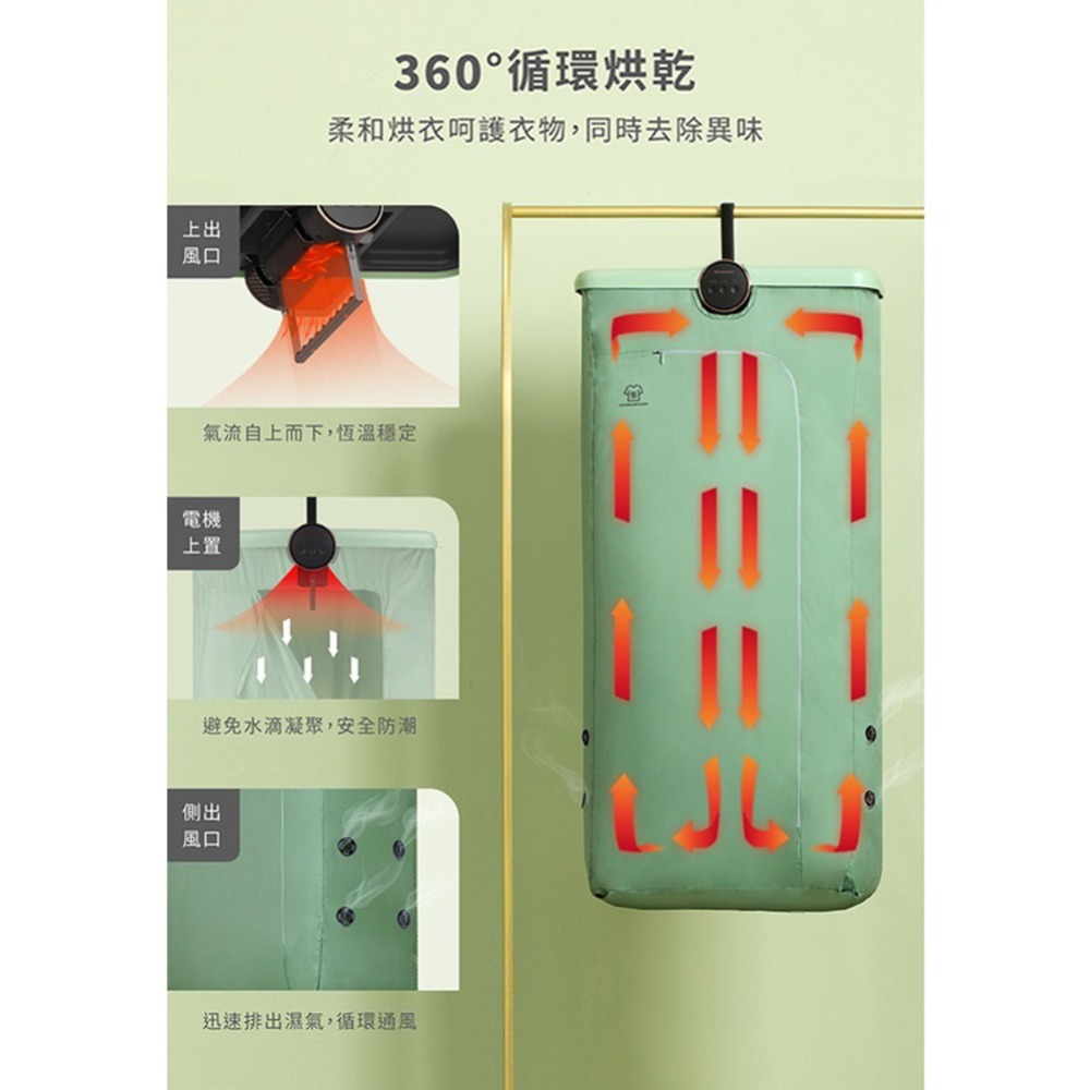 【原廠正品 保固】NICONICO 美型摺疊 烘衣機 乾衣機 烘衣 吊掛式 烘被機 暖被 烘鞋 NI-CD1020-細節圖5