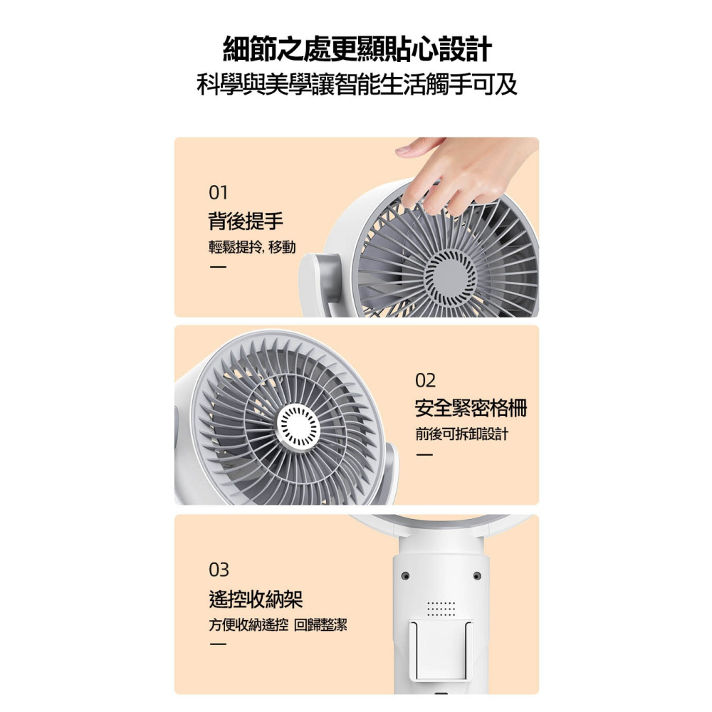 【實體店面現貨 附發票】靜音循環扇 落地風扇 定時風扇 多用途風扇 立扇 風扇 USB風扇 桌扇 露營風扇 三用-細節圖4
