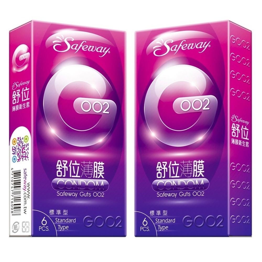 【實體店面現貨 附發票】快速出貨 買就送 SAFEWAY 舒位 數位-GOO2薄膜保險套6入裝-標準型 全新包裝-規格圖3