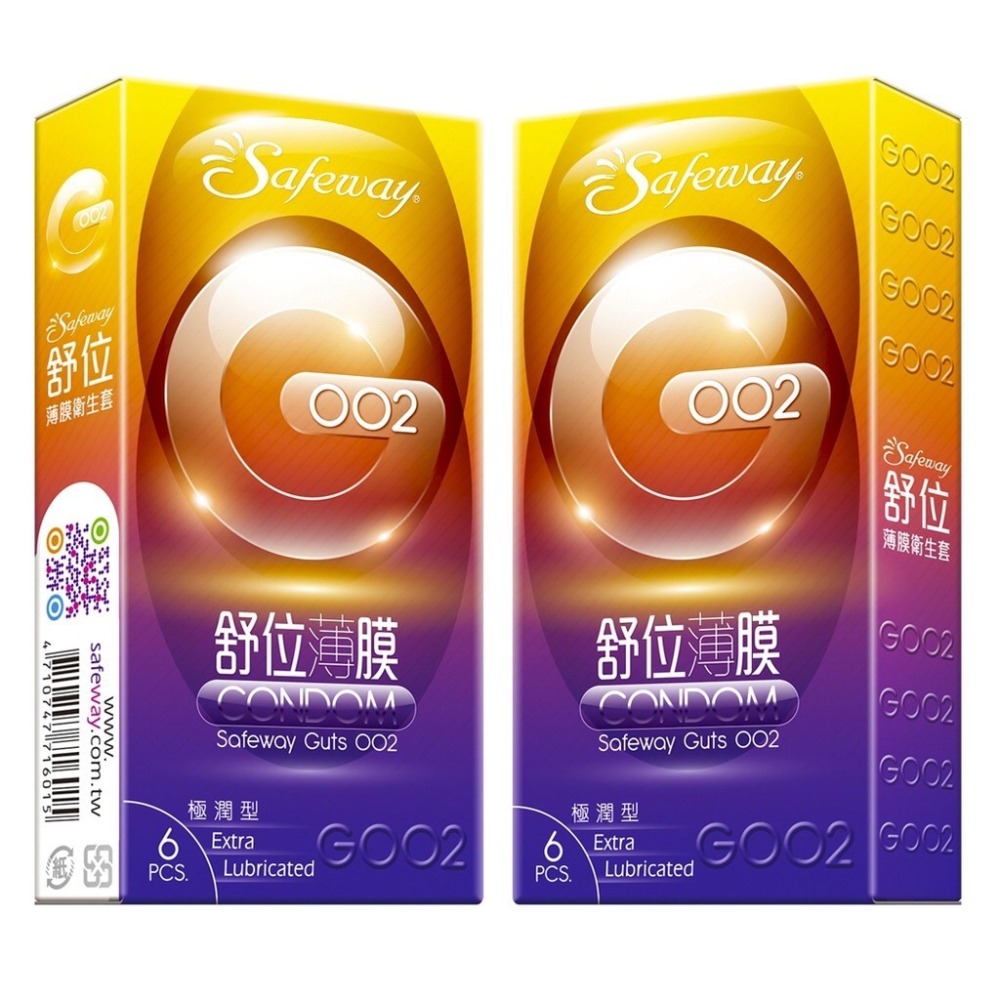 【實體店面現貨 附發票】快速出貨 買就送 SAFEWAY 舒位 數位-GOO2薄膜保險套6入裝-標準型 全新包裝-規格圖4