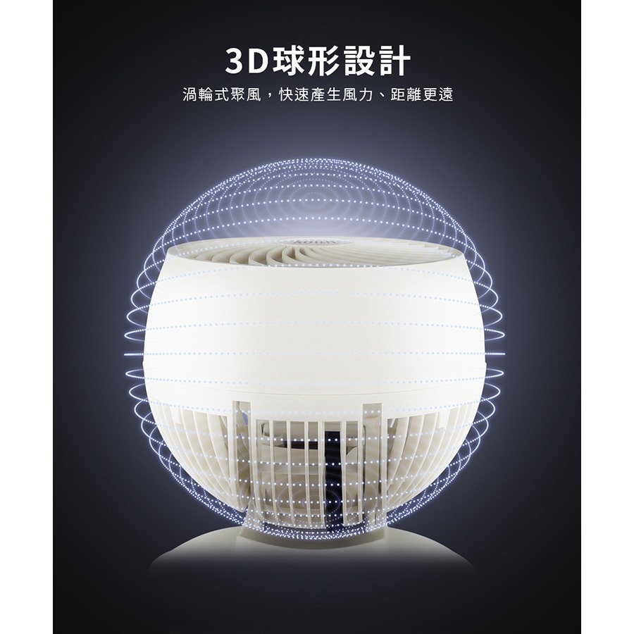 【原廠正品】Kolin 歌林 8吋 空氣循環扇 自動擺頭 前網可拆 電風扇 桌扇  循環扇  KFC-SD2380-細節圖2