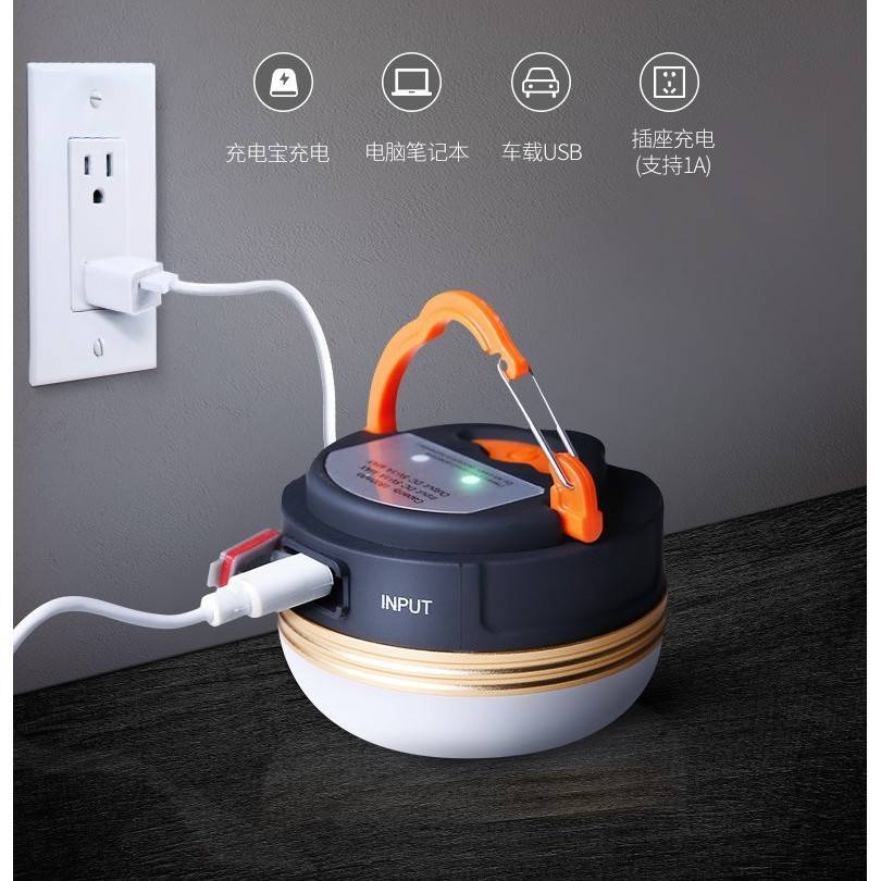 【實體店面現貨 附發票】攜帶式 露營燈 應急照明燈 停電燈 USB 磁吸燈 登山手電筒 帳篷燈 野營燈 照明燈-細節圖4