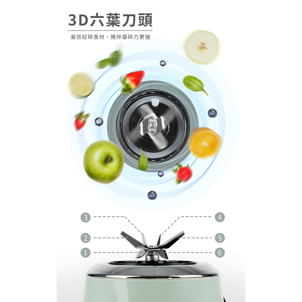 【實體店面公司貨】歌林KOLIN 拉霸果汁機 KJE-SD3004 304刀頭 果汁機 冰沙果汁機 調理機 六葉刀頭-細節圖3