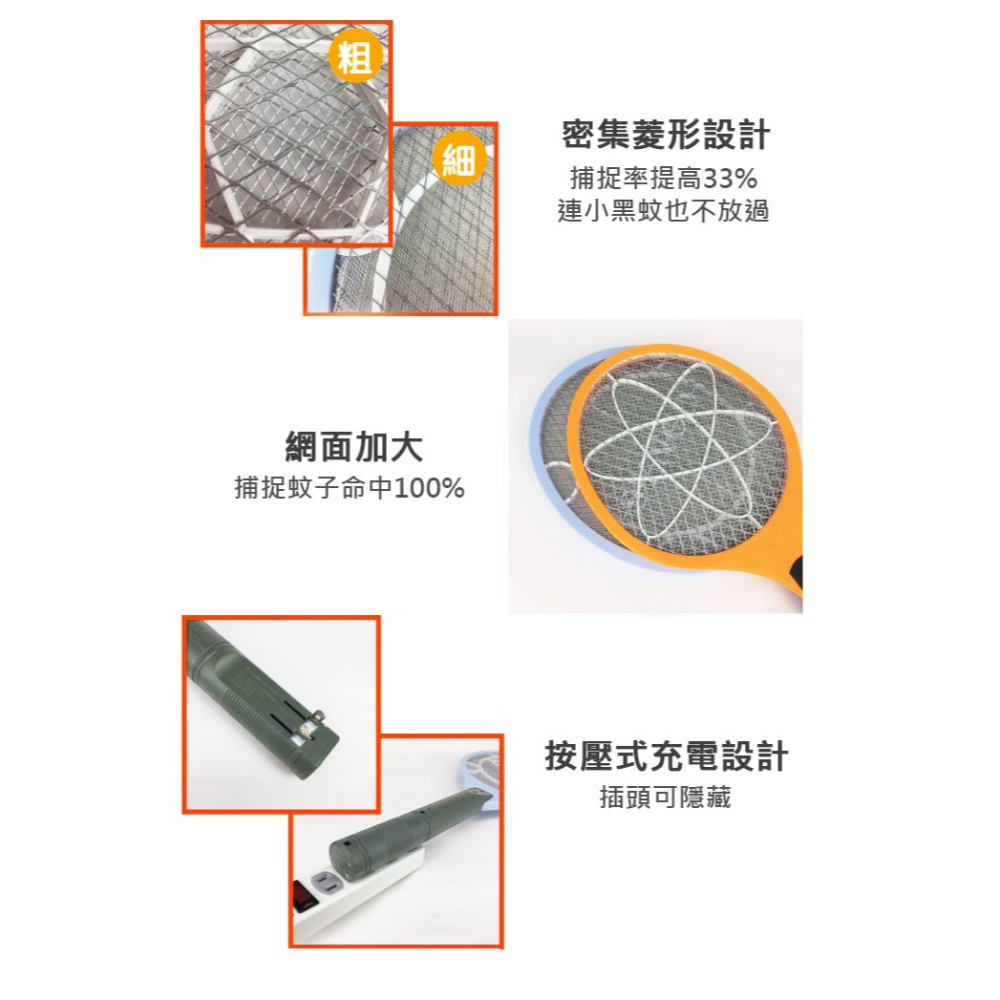 【實體店面 現貨附發票】SYNCO新格 電池式電蚊拍 SML-B1503HL 充電式電蚊拍 SML-B1504HL-細節圖2