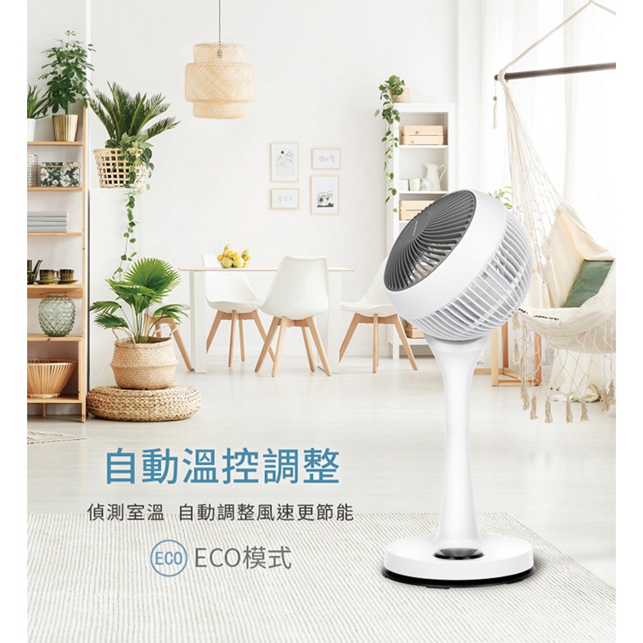【原廠正品 保固】NICONICO 360度陀螺循環立扇 NI-GS902 三段風速 循環扇 立扇 電風扇-細節圖8