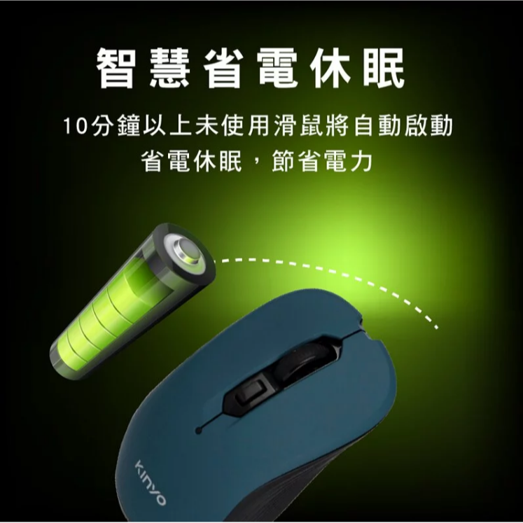 【實體店面公司貨 附發票】KINYO 2.4GHz無線滑鼠 DPI三段DPI切換 智慧省電休眠模式 GKM-538-細節圖6