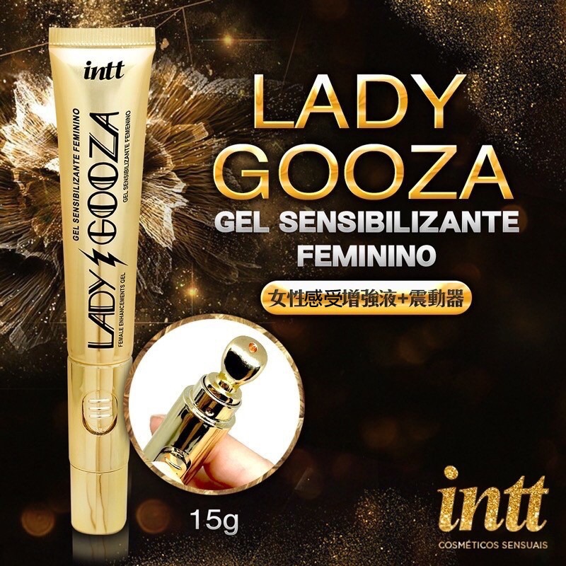 【實體店面現貨 附發票】巴西 Intt LADY GOOZA 古薩夫人 女性感受增強液+震動器 15g 女用快感-規格圖1