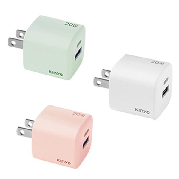【原廠正品】KINYO 氮化鎵雙孔PD充電器20W (PDCB)國際電壓 20W GaN快充 充電頭 PD3.0-細節圖7