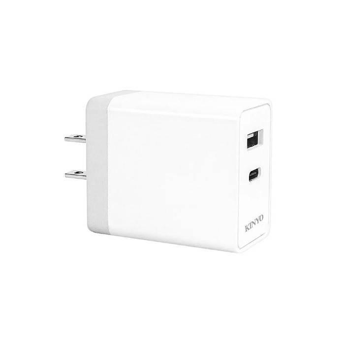 【原廠正品 附發票】KINYO USB+Type-C充電器 插頭 插座 CCUH-5335-細節圖2