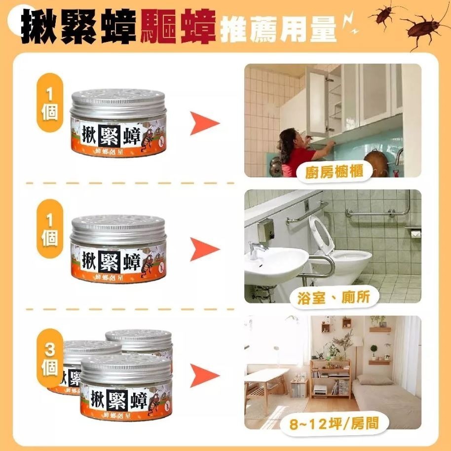 【實體店面現貨】揪緊蟑 蟑螂剋星 驅避率99%驅蟑膏天然驅蟑 蟑螂 驅蟑 滅蟑 殺蟑-細節圖7
