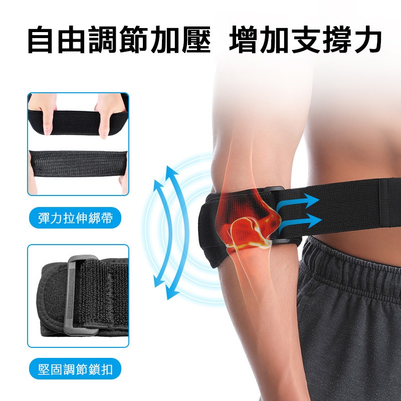 【實體店面現貨】運動護肘 網球加壓護肘 網球肘護肘 網球肘專用 高爾夫球肘 護肘 籃球護肘 護具-細節圖5