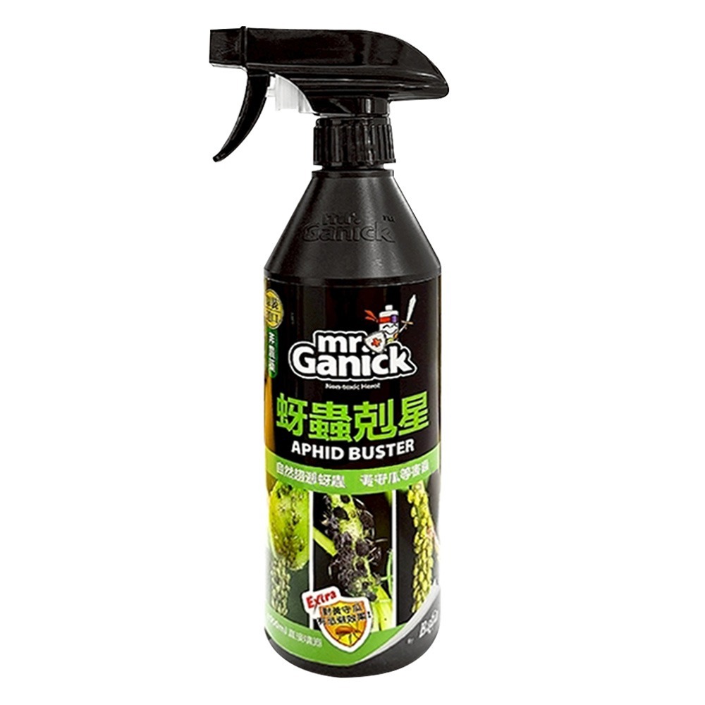 Mr.Ganick 蚜蟲剋 植物保護 免稀釋噴霧 自然植萃趨避害蟲 蚜蟲 黃守瓜 蝶形花萃取物 非農藥肥料-細節圖2