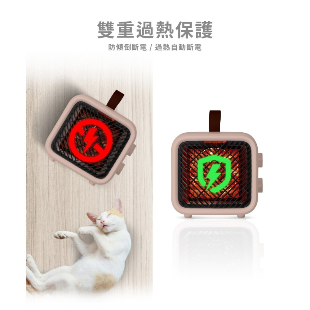 【實體店面現貨】歌林KOLIN 陶瓷電暖器 桌上電暖器 暖風機 辦公室 速暖 防傾倒 KFH-SD2574-細節圖5