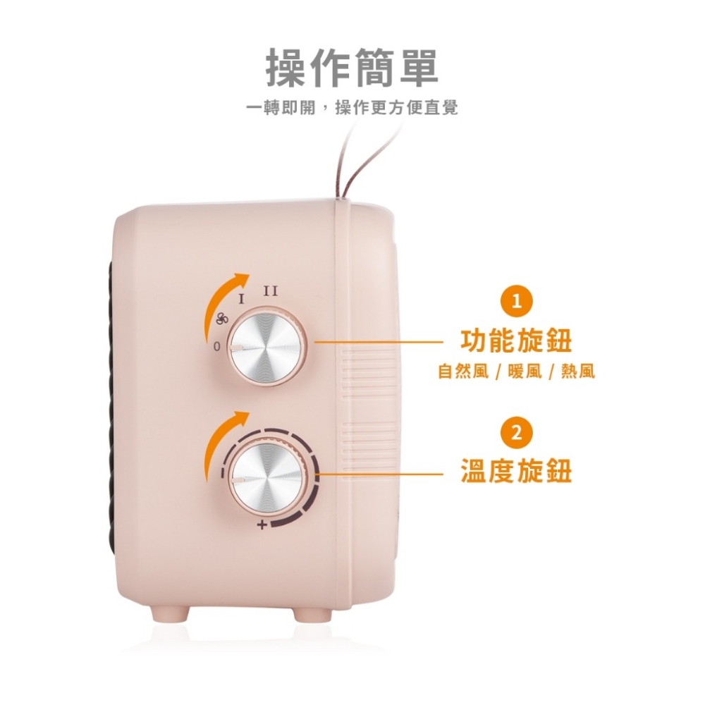 【實體店面現貨】歌林KOLIN 陶瓷電暖器 桌上電暖器 暖風機 辦公室 速暖 防傾倒 KFH-SD2574-細節圖7