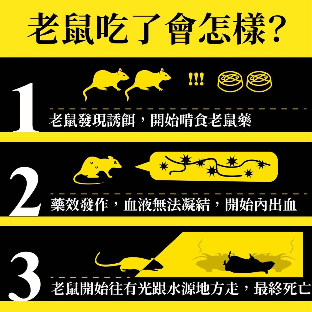 【實體店面現貨】速戰鼠絕 餅乾狀老鼠藥 250g 滅鼠 老鼠藥 獵鼠王新乾餌劑 老鼠毒餌 50g除鼠-細節圖3