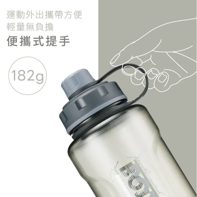 【實體店面現貨】KINYO 大容量寬口運動水瓶 (水壺 1500ml 5.5公分杯口) 運動水壺 防摔 防漏-細節圖5