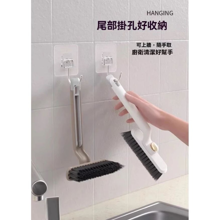 【實體店面現貨】旋轉清潔刷 V型隙清潔刷 縫隙刷 硬毛浴室刷 磁磚刷 地縫刷 360°可旋轉清潔刷 刷子-細節圖3