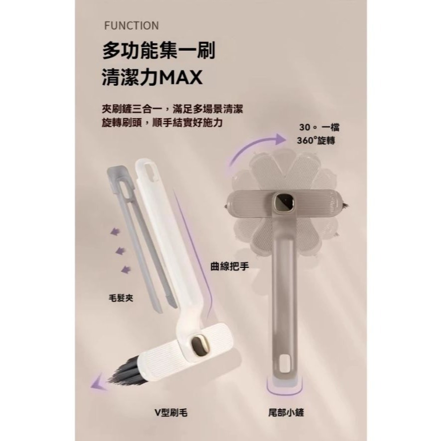 【實體店面現貨】旋轉清潔刷 V型隙清潔刷 縫隙刷 硬毛浴室刷 磁磚刷 地縫刷 360°可旋轉清潔刷 刷子-細節圖6