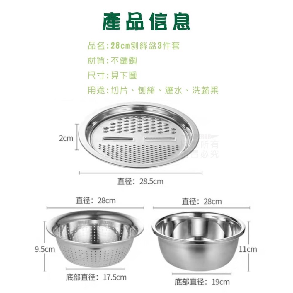 刨絲盆3件套28cm-細節圖9
