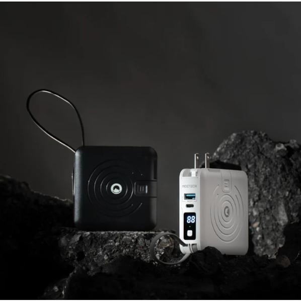 現貨免運『MOZTECH』萬能充 PRO 二代萬能行動電源Pro 自帶線 五合一行動電源 無線充電器 自帶充電線 多色-細節圖8