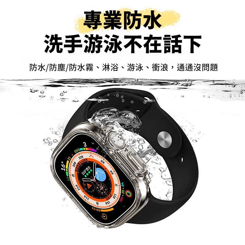 瑞克倉庫✱Apple watch 防水保護殼 PC+玻璃錶殼 防水 防塵 一體式 iwatch apple watch-細節圖3