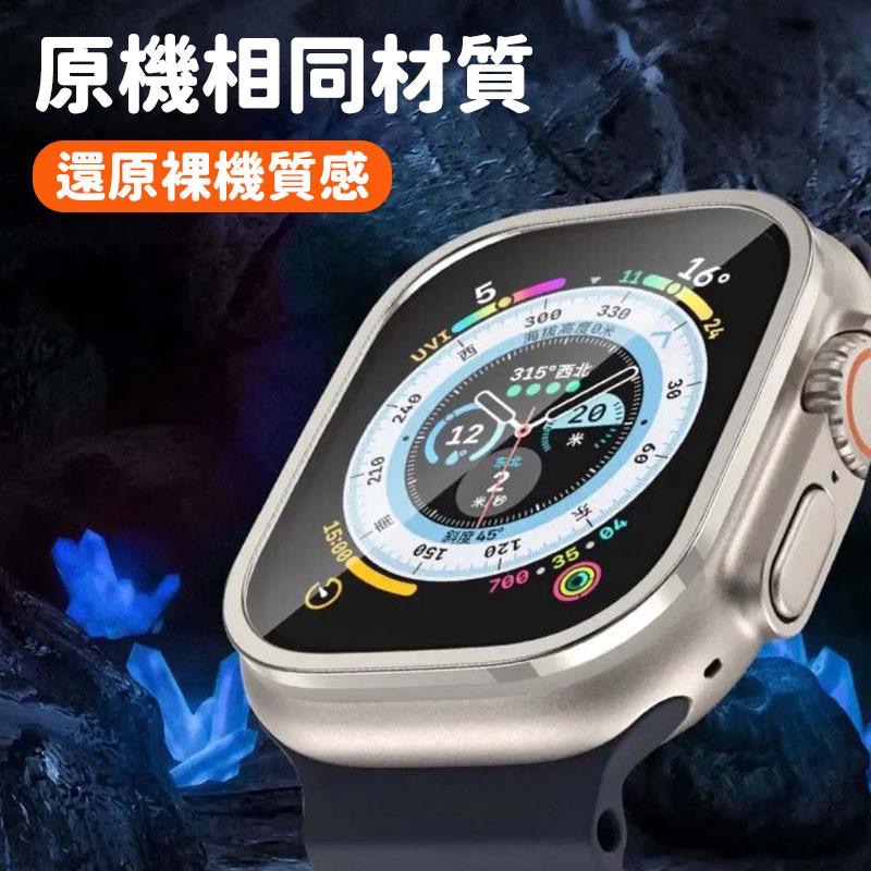 瑞克倉庫✱Apple watch ultra 手錶鋼化膜 保護貼 鈦合金邊框+玻璃 iwatch apple watch-細節圖4