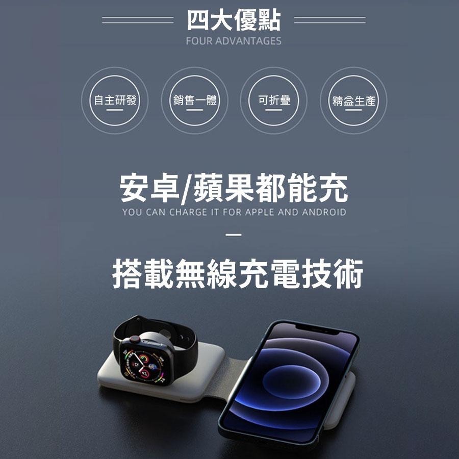 瑞克倉庫✱三合一充電 apple watch充電 MagSafe充電器 行充 旅行充電器 Iphone三星S22 S23-細節圖8