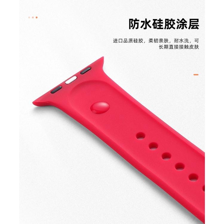 瑞克倉庫✱Apple watch 矽膠手錶錶帶 iwatch 硅膠錶帶 apple watch 8~ 1(全系列)-細節圖6