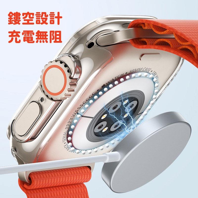 瑞克倉庫✱Apple watch ultra 49mm PC+玻璃膜 一體式保護殼 iwatch apple watch-細節圖3