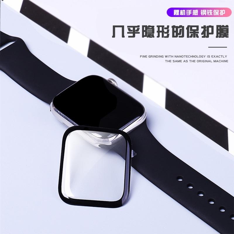 瑞克倉庫✱Apple watch 3D曲面碳纖維軟性保護貼 iwatch apple watch 8~ 1(全系列)-細節圖3