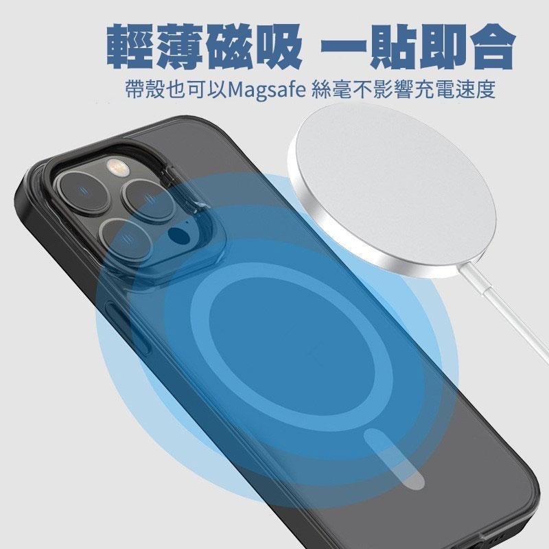 瑞克倉庫✱ iPhone 14 13 12 Pro Max全系列 MagSafe磁吸 磨砂手機殼 PC殼 金屬支架-細節圖3