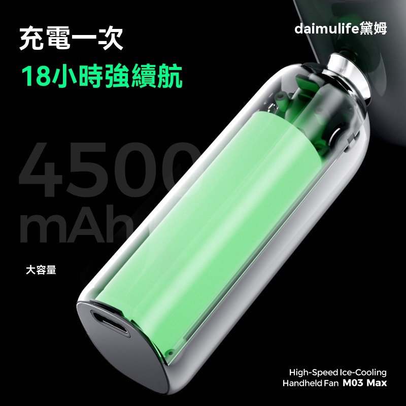 🔥【黛姆 daimulife】High-Speed Ice-Cooling 手持風扇 M03 Max🔥 夏日降溫必備-細節圖7