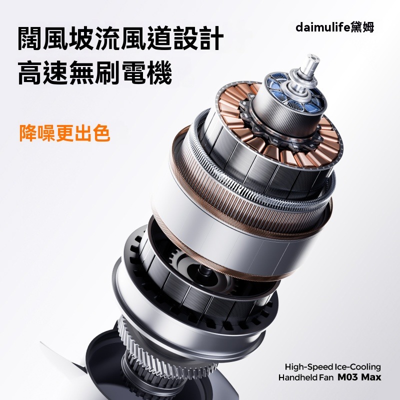 🔥【黛姆 daimulife】High-Speed Ice-Cooling 手持風扇 M03 Max🔥 夏日降溫必備-細節圖10
