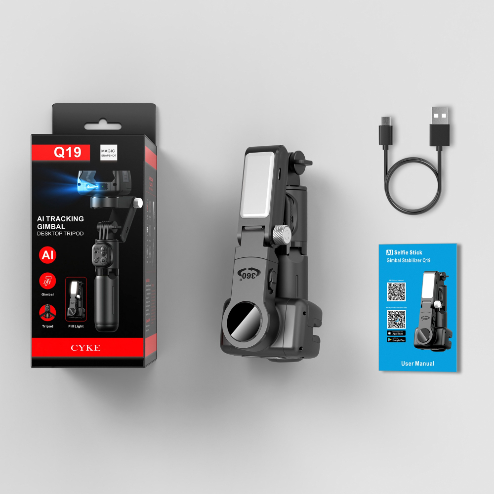 瑞克倉庫✱ Q19 自拍穩定器 穩定器 自拍棒 單軸穩定器 拍照穩定器 相機穩定器 送遙控器電池-細節圖5