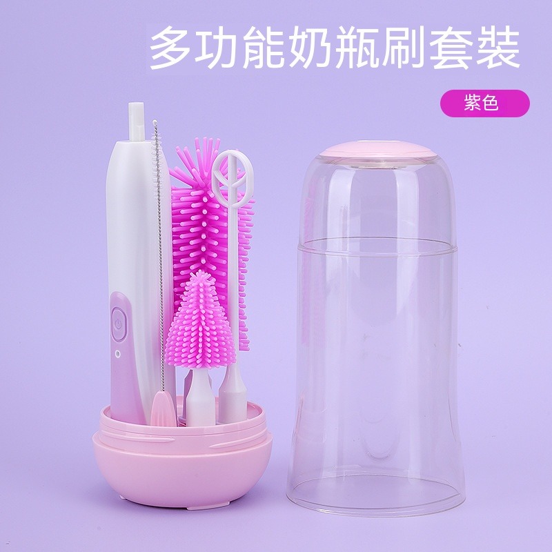 瑞克倉庫✱ 電動奶瓶刷 電動杯刷 旋轉杯刷 奶瓶刷 吸管刷 洗杯刷-規格圖4