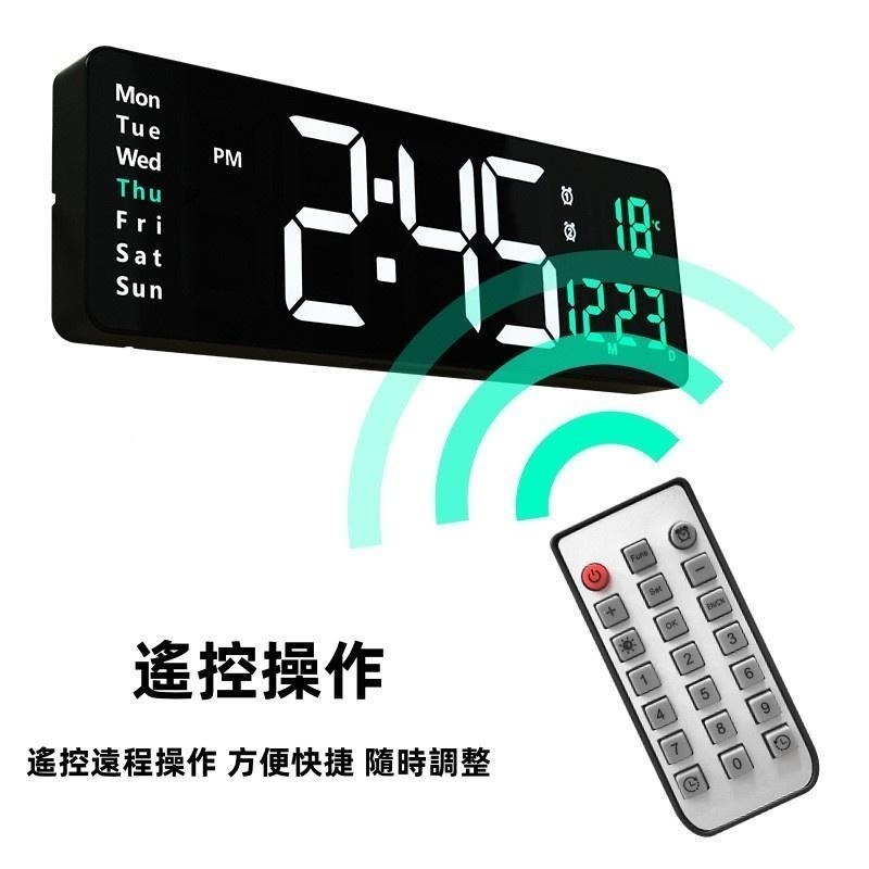 16寸大屏功能顯示時鐘🔥平價現貨🔥 數字鐘 電子鐘 大屏數位掛牆 數字時鐘 大屏功能顯示時鐘 時鐘 掛鐘-細節圖3