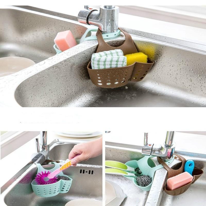 水槽掛袋 🔥平價現貨🔥瀝水架 掛籃 瀝水掛籃 水槽瀝水架 收納籃 水槽瀝水 水槽收納 收納掛籃 瀝水袋 瀝水掛袋-細節圖6