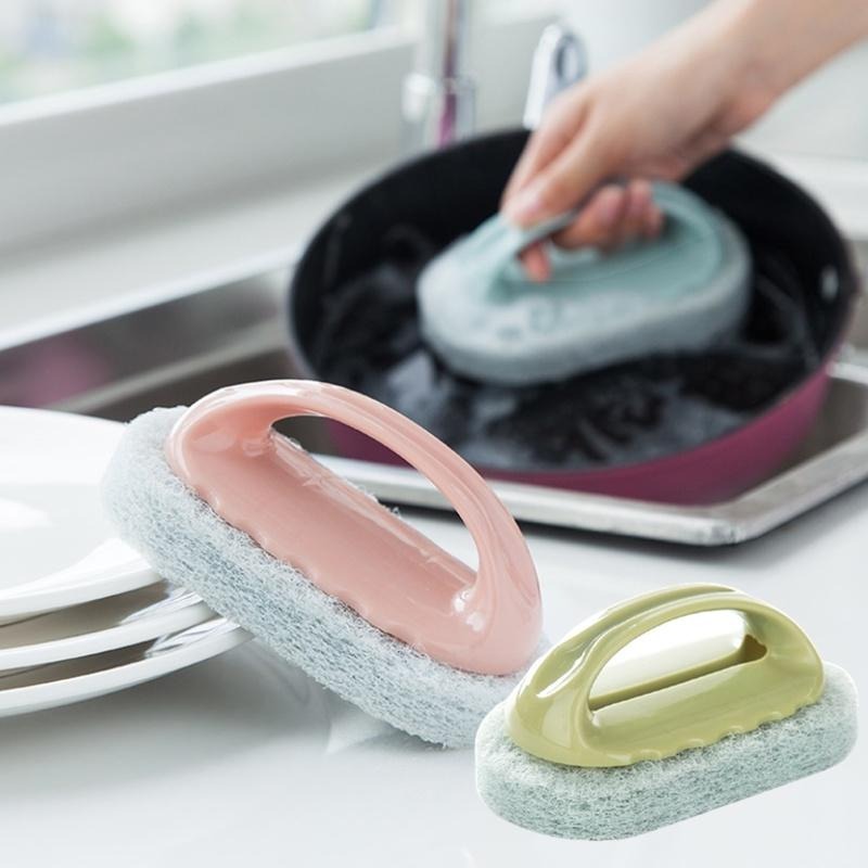 海綿刷 🔥平價現貨🔥 菜瓜布 百潔布 海棉刷 清潔刷 洗碗刷 鍋刷 海綿 刷子 地板刷 海綿清潔刷 強力刷 海綿擦-細節圖2