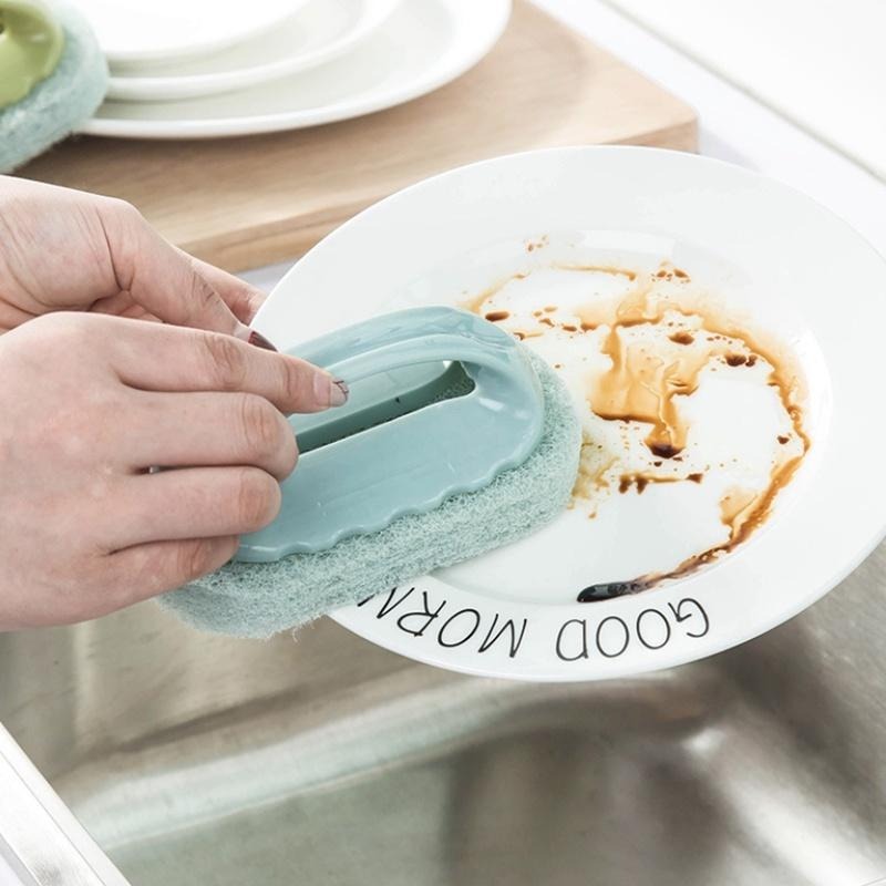 海綿刷 🔥平價現貨🔥 菜瓜布 百潔布 海棉刷 清潔刷 洗碗刷 鍋刷 海綿 刷子 地板刷 海綿清潔刷 強力刷 海綿擦-細節圖3