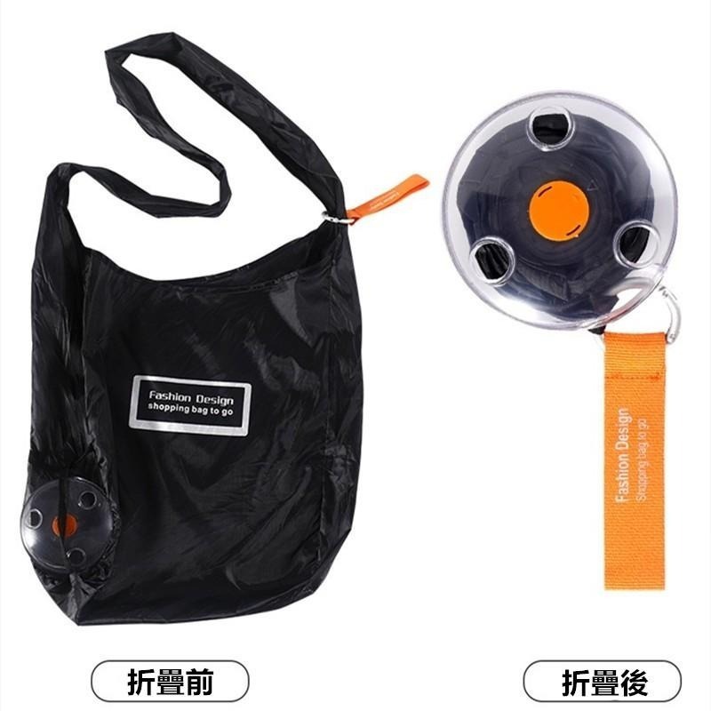 環保購物袋 🔥平價現貨🔥 圓盤購物袋 折疊袋 購物袋 防水購物袋 收納袋 手提袋 單肩包 提袋 折疊購物袋-細節圖2
