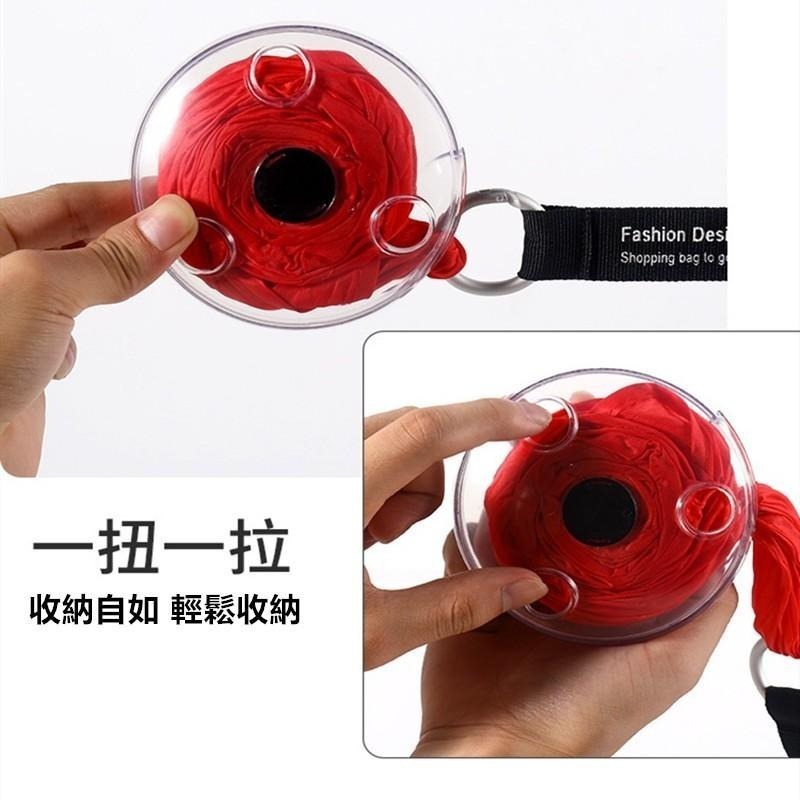 環保購物袋 🔥平價現貨🔥 圓盤購物袋 折疊袋 購物袋 防水購物袋 收納袋 手提袋 單肩包 提袋 折疊購物袋-細節圖4