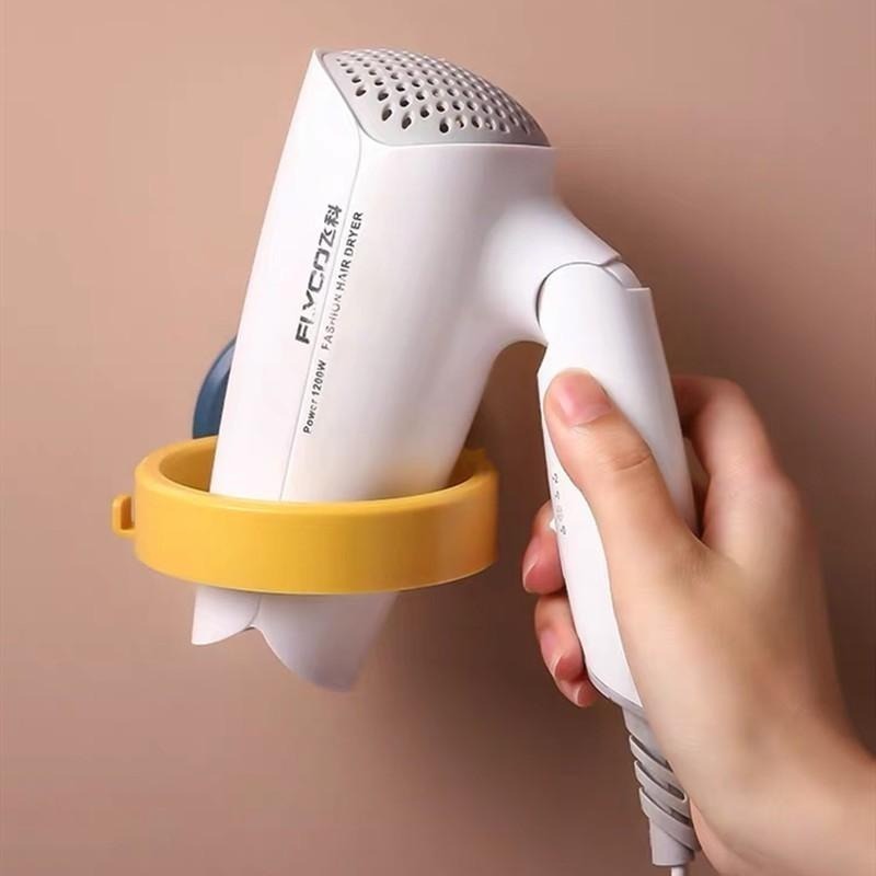 吹風機架 🔥平價現貨🔥吹風機收納架 浴室吹風架 置物架 架子 掛架 黏貼架 吹風機架 收納架 吹風機 免釘-細節圖3