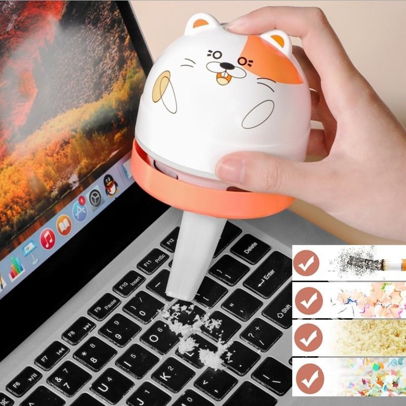 充電式桌面吸塵器 🔥平價現貨🔥動物手持吸塵器 充電吸塵器 桌面吸塵器 鍵盤清潔器  手持吸塵器 吸塵器-細節圖3