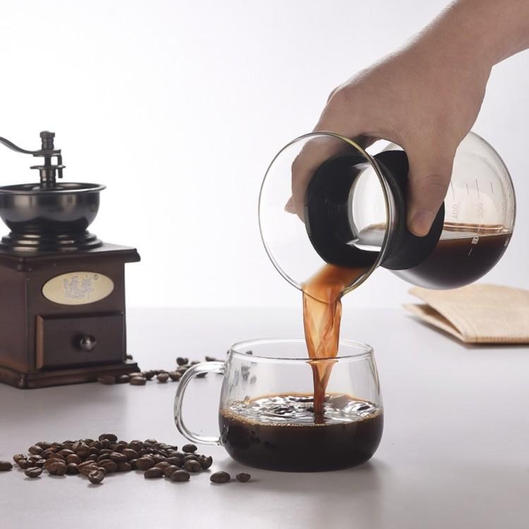 咖啡過濾壺 🔥平價現貨🔥耐高温玻璃手冲咖啡壺 高硼硅玻璃分享咖啡壺 玻璃咖啡壺 咖啡用具 咖啡壺 玻璃壺 手沖咖啡壺-細節圖2